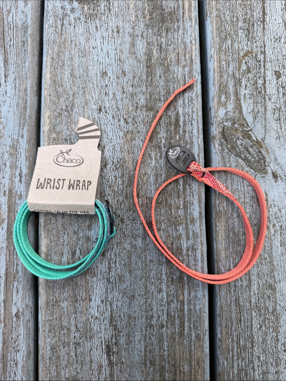 NWT Lot Of 2 Chaco Coral and Teal Adjustable Wrist Wraps Bracelets